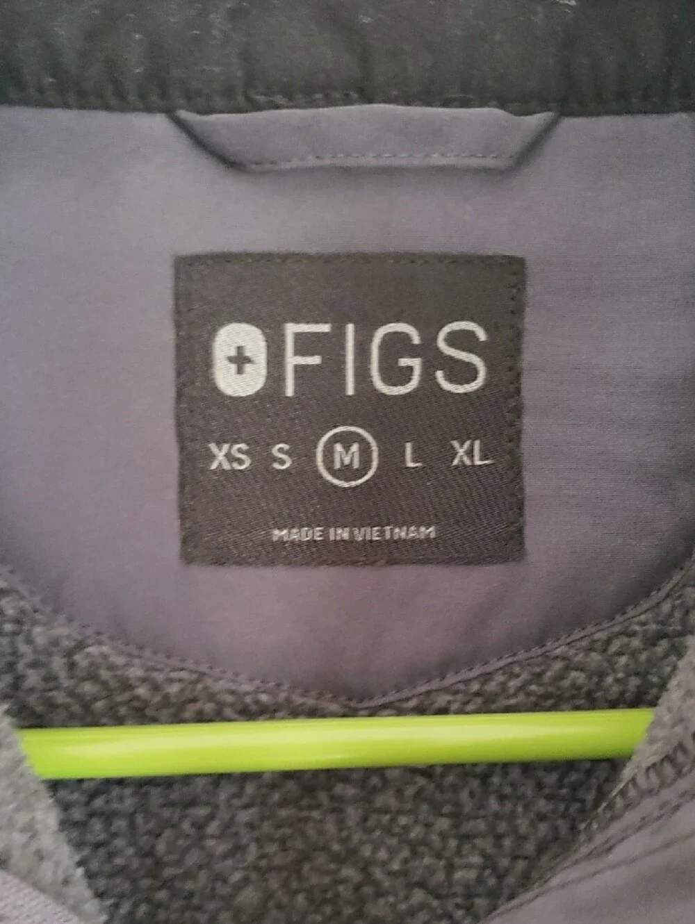 FIGS Charcoal Full-Zip Jacket